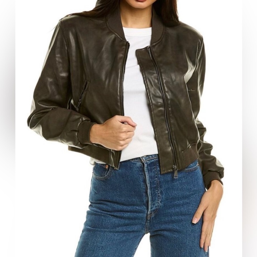 NEW Avantlook Faux Leather Moto Jacket